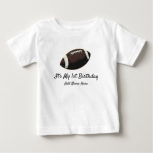 Camiseta Tema de Futebol Personalizado Aniversário de 1 ano