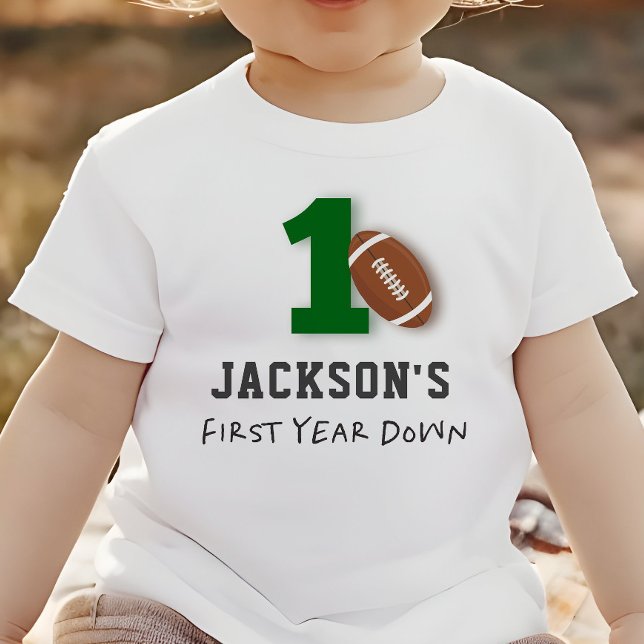Camiseta Tema de Futebol Primeiro Ano de Aniversário  (Criador carregado)