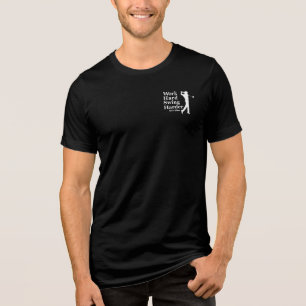 Camiseta Tema De Golfe Mais Engraçado Do Duro De Trabalho