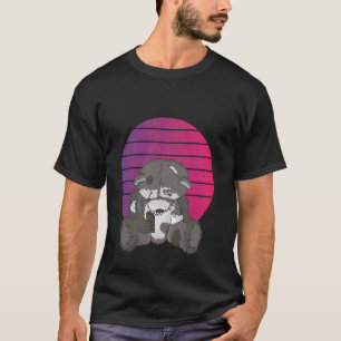 Camiseta Tema de horror fofo e fofo do ursinho Zombie ursin