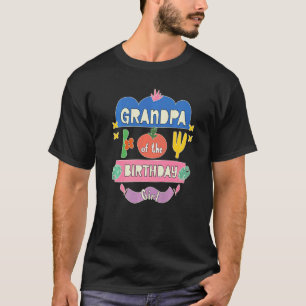 Camiseta Tema de Jardim do Avô da Menina de Aniversário Cor