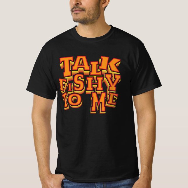 Camiseta Tema de pesca "Fale de Peixe Comigo" (Frente)