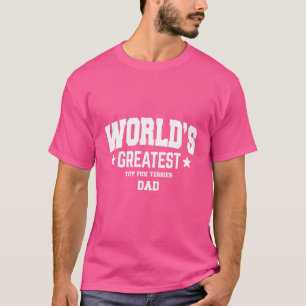 Camiseta Tema de Pet do Pai do Cão de Raposa de Brinquedo