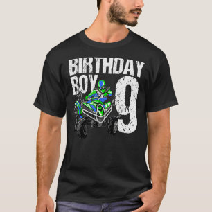 Camiseta Tema de Quad Festa de aniversário com 9 Anos de Id