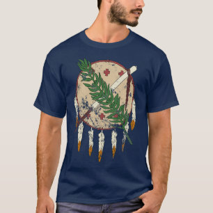 Camiseta Tema de Sinalizador de Vintage Oklahoma