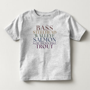 Camiseta Tema de Toddler Fisheries Michigan