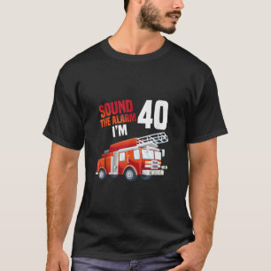 Camiseta Tema do Bombeiro aniversário de 40 anos de Bombeir