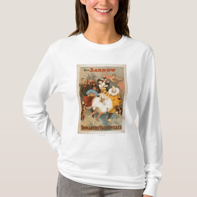 Camiseta Tema do carnaval dos vaudevilles de Sandow (Frente)