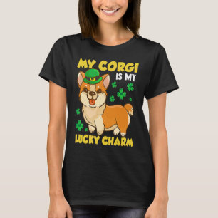 Camiseta Tema do Dia da Patente do santo Humor Corgi Irland