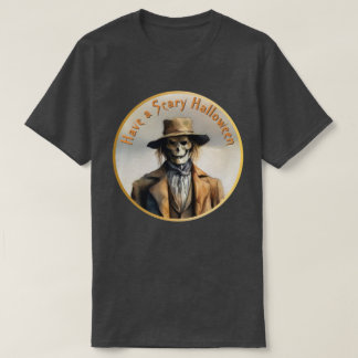 Camiseta Tema do Dia das Bruxas - Camisa-T Assustadora Sorr