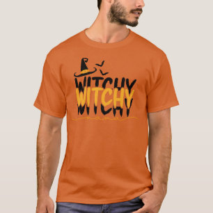 Camiseta Tema do Dia das Bruxas da Bruxa Witchy Mama Witchy
