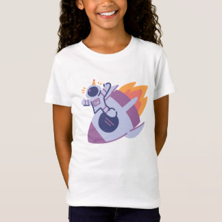 Camiseta Tema do foguete espacial