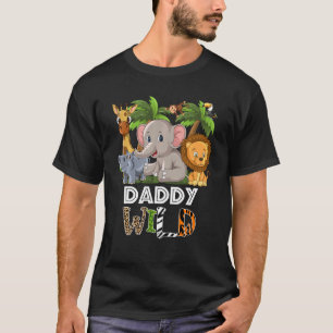 Camiseta Tema do Jardim Zoológico Selvagem de pai Safari Ma