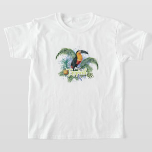 Camiseta Tema do papagaio tropical