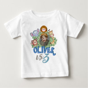 Camiseta Tema do trem fotográfico de animais giros