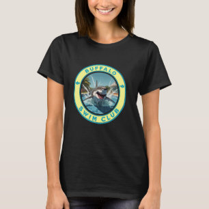 Camiseta Tema do Tubarão de Nova Iorque de Buffalo, piscina