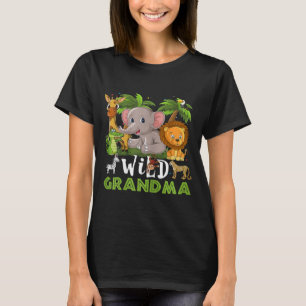 Camiseta Tema do Zoológico Safari Selvagem Selvagem Selvag