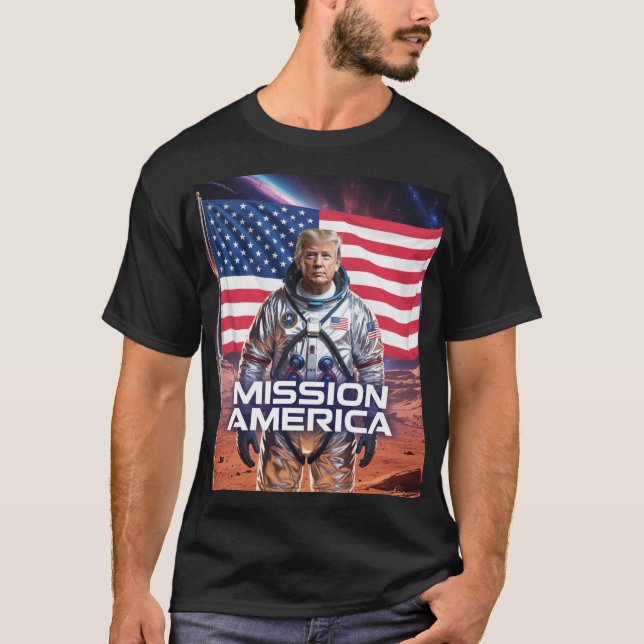 Camiseta Tema Espacial Futurista (Frente)