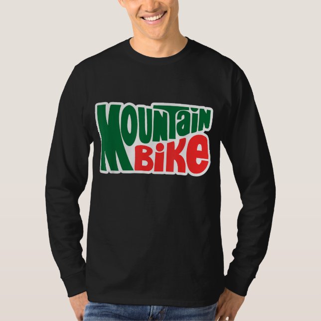 Camiseta Tema Externo do Estilo de Moto das Montanhas (Frente)