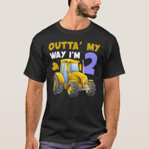 Camiseta Tema Fazenda segundo aniversário 2 Anos Trator Doi