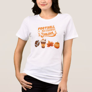 Camiseta Tema Laranja FUTEBOL É MINHA ESTAÇÃO FAVORITA