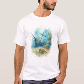 Camiseta tema marinho - Naufrágio