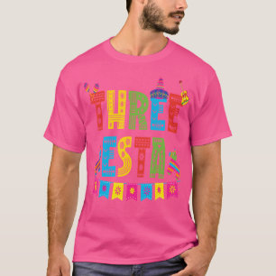 Camiseta Tema Mexicano Aniversário 3 Anos 3 Anos Esta B