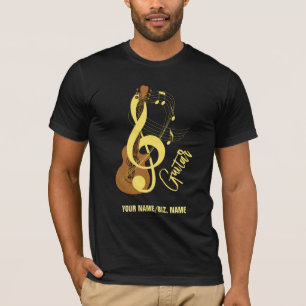 Camiseta Tema Música Musical de Gráfico de Violão