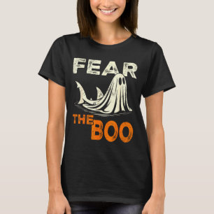 Camiseta Tema o boo – fantasma tubarão crianças fantasia de