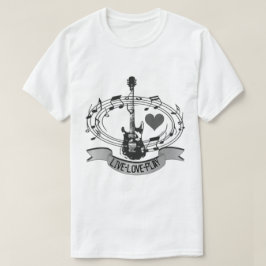 Camiseta Tema Personalizável De Música E Violão