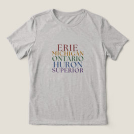 Camiseta Tema Pesca em Michigan para Mulheres