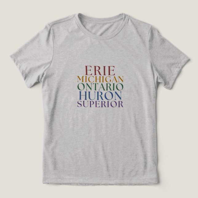 Camiseta Tema Pesca em Michigan para Mulheres (Design frontal)