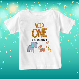 Camiseta Tema Safari do Selvagem para Meninos de 1º Anivers