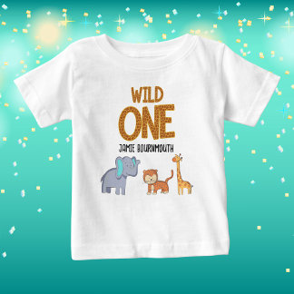 Camiseta Tema Safari do Selvagem para Meninos de 1º Anivers