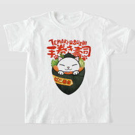 Camiseta Temaki Sushi Cat