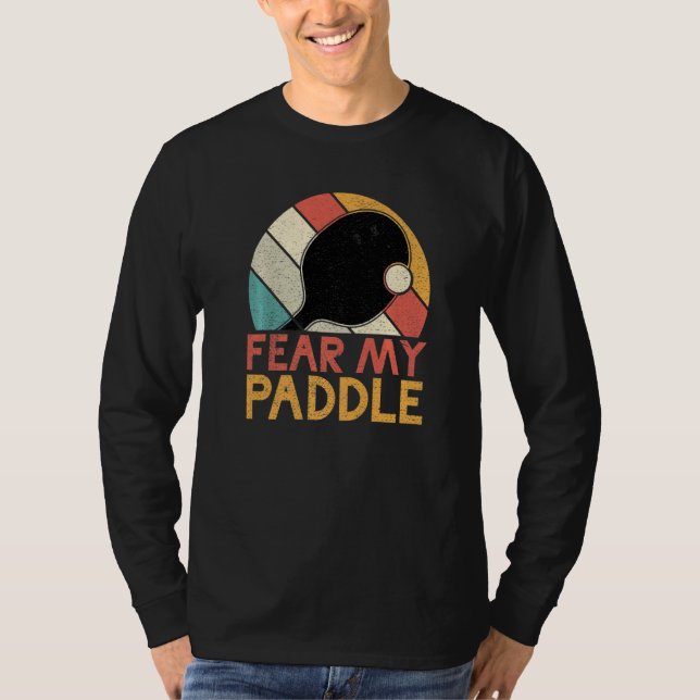 Camiseta Temam meu Paddle de Tênis de Mesa (Frente)