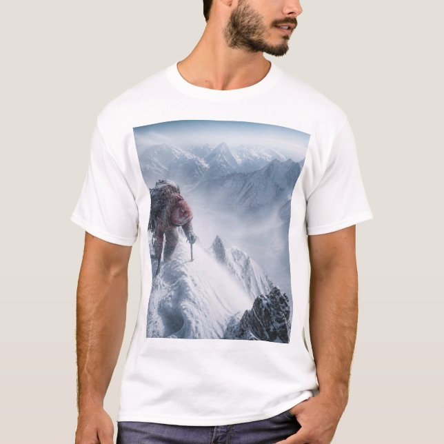 Camiseta temática de alpinista (Frente)