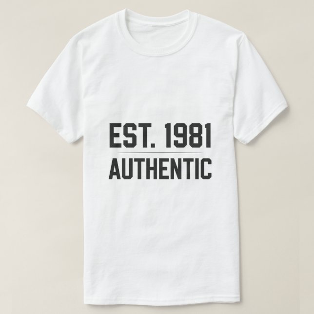 camiseta temática do ano de 1981 (Frente do Design)