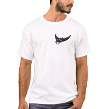 Camiseta temática marinha com a imagem de uma arra