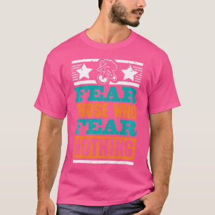 Camiseta Teme Aqueles Que Não Temem Nada Meninos Bmx