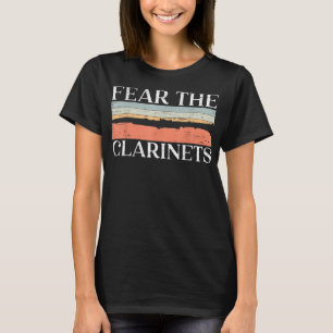 Camiseta Teme O Instrumento Musical Clarinets Clarinetista
