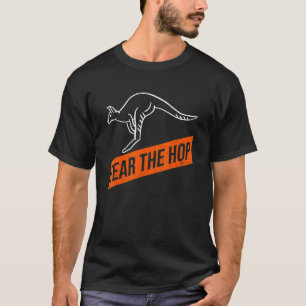 Camiseta Temer o salto de um wallaby canguru  