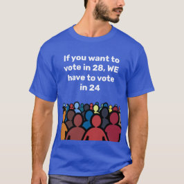 Camiseta Temos de votar em 24