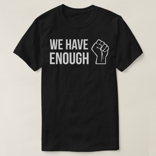 Camiseta TEMOS design de primeira citação SUFICIENTE (Frente do Design)