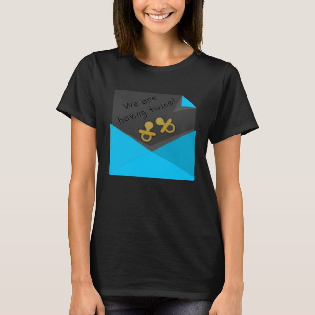 Camiseta Temos gêmeos para a mãe pai (Frente)