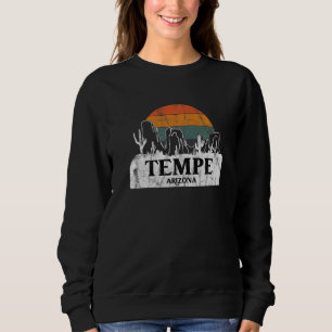 Camiseta Tempe AZ Arizona pôr do sol vintage cacto montanha