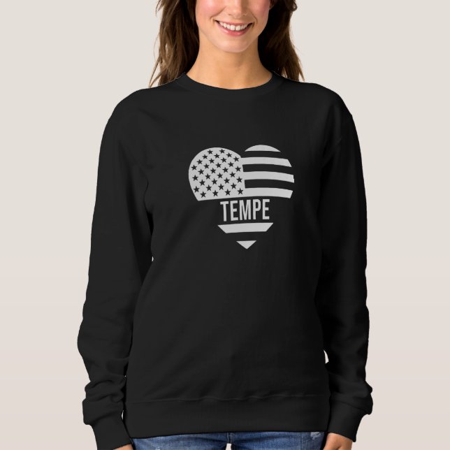 Camiseta Tempe USA Flag America City Hometown Vacation Amer (Frente)
