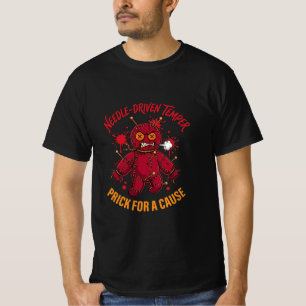 Camiseta Temperamento Impulsionado por Agulhas
