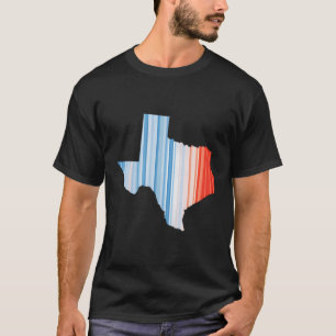 Camiseta Temperatura Global Vermelha Azul - Mudança Climáti