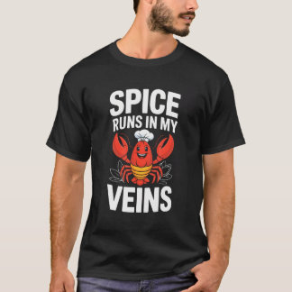 Camiseta Tempero Corre Em Minhas Veias Engraçado Cajun